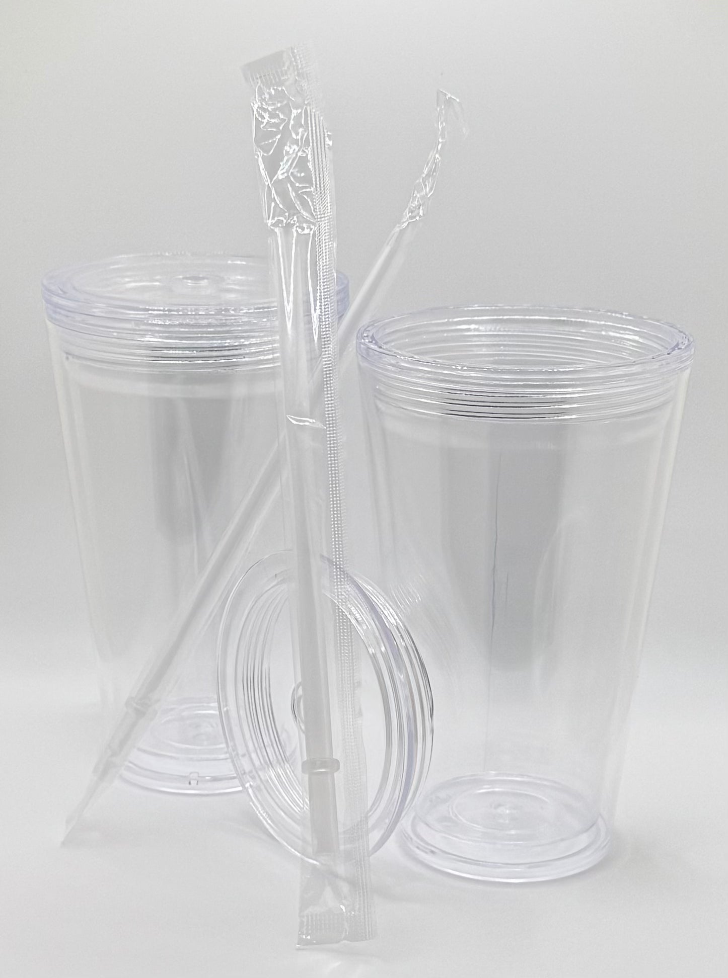 16oz Snow Globe Clear Lid