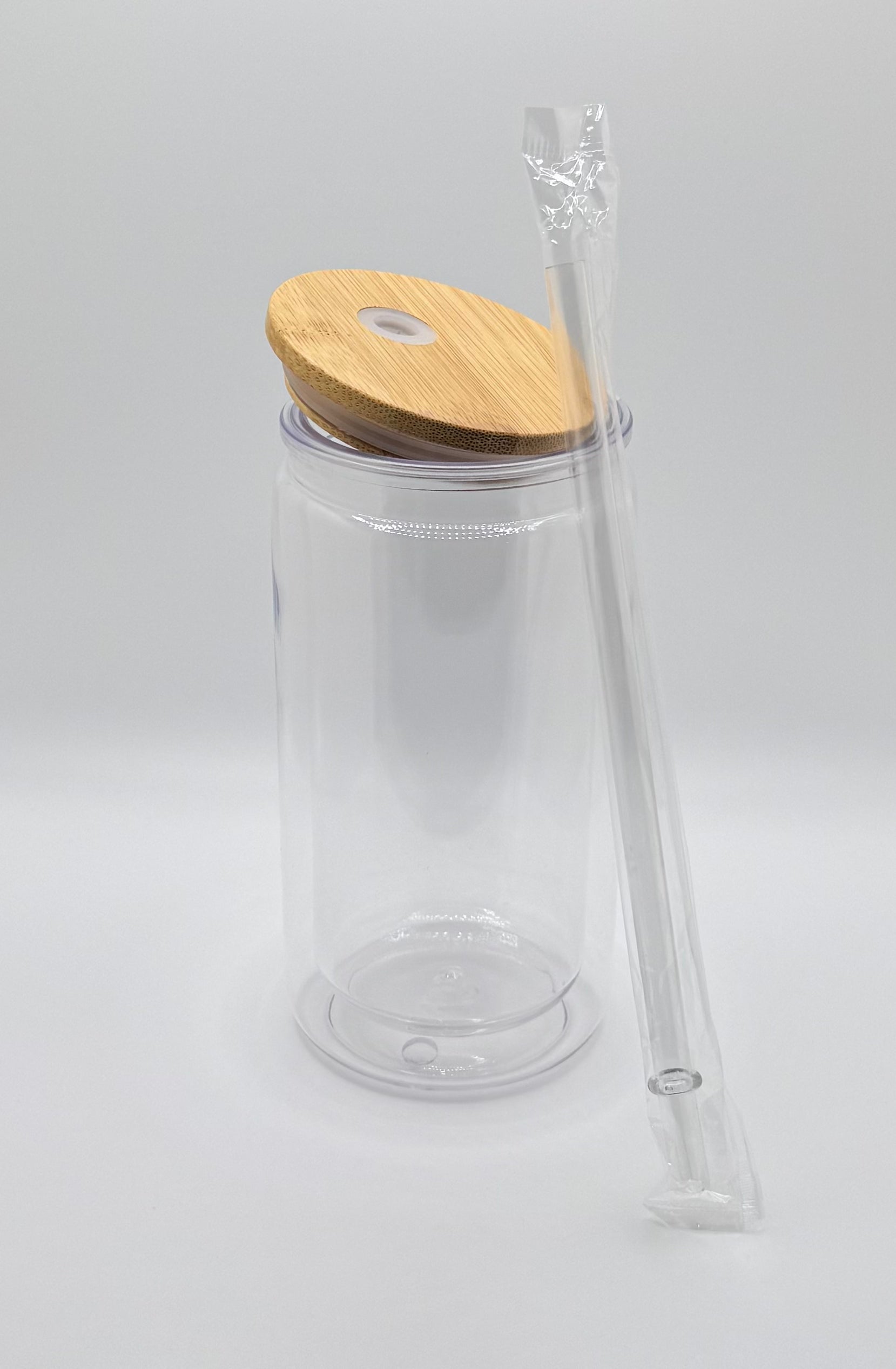 16oz Snow Globe Wood Lid