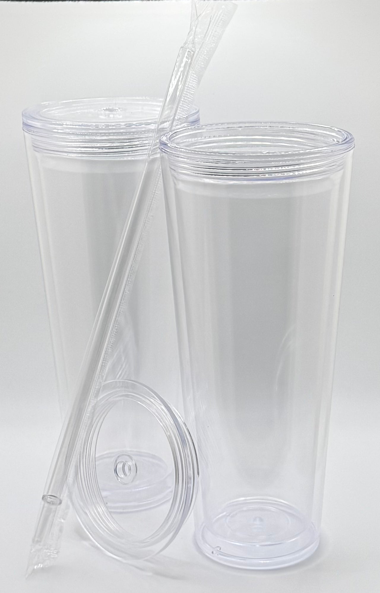 24oz Snow Globe Clear Lid